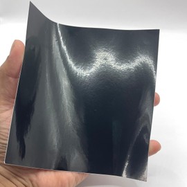 WALPLUS 50 Pcs Schwarz Vinyl Fliese Aufkleber 15x15 Wasserdicht Selbstklebend Küche Splashback Einfach abziehen und kleben Fliesen Küche Hitzebeständig Mosaikfliesen Selbstklebend für Haus Aufkleber