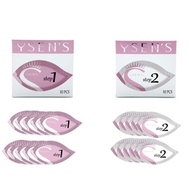 Ysen's Eyelash Lifting Set, 2 Stage System, 20 Pieces, Professional Use for 6-8 Weeks
