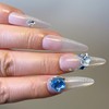 Long Stiletto Press on Nails 30 Pcs Handmade False Nails