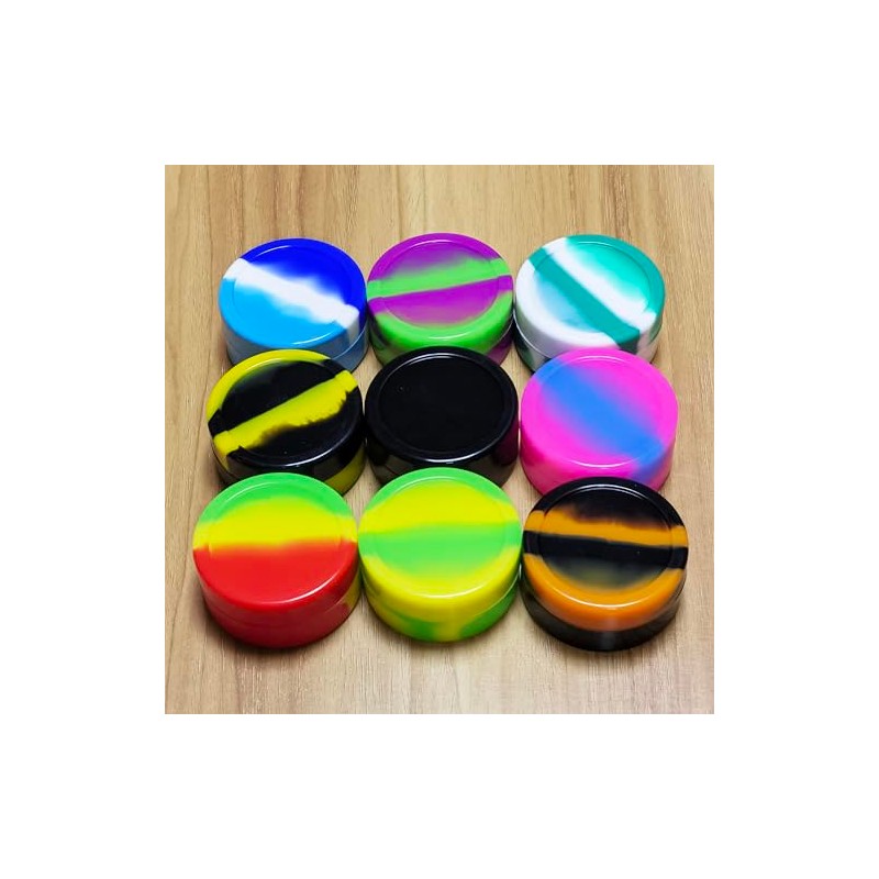 KUVIS 26ml Silicone Wax Container Non-stick Concentrate Jars with Round