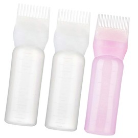 Kichvoe 3Pcs hair shampoo bottle hair applicator hair color bottle Squeeze Applicator Bottles Hair Color Oiling Bottles oil bottles for hair hairdressing plastic dropper bottle care