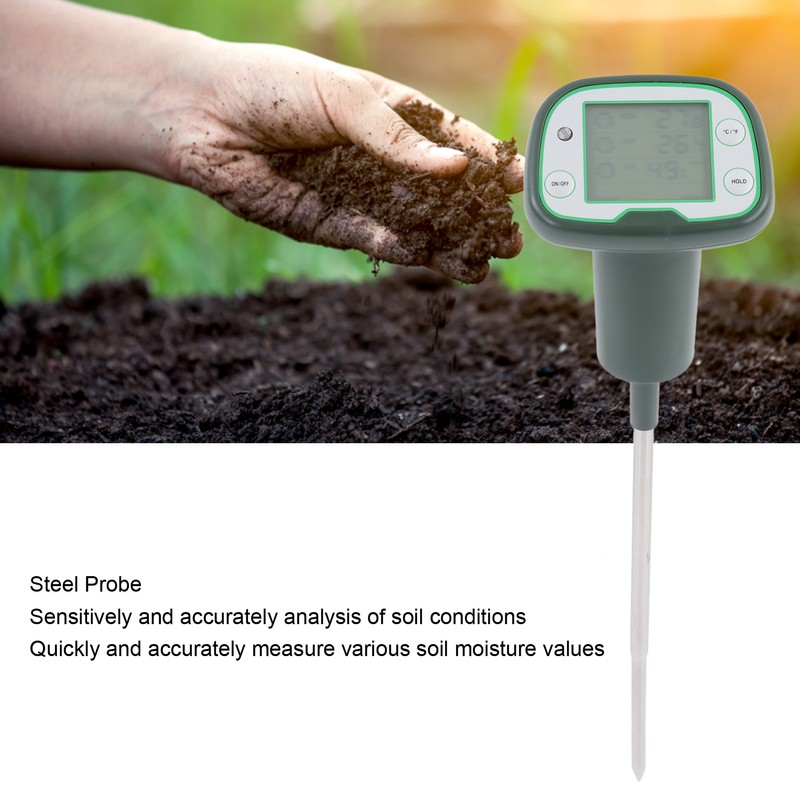 Soil Moisture Meter Air Temperature Humidity Detector Digital Plant Environment