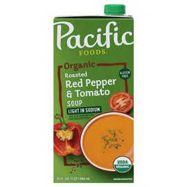 Pacific Foods Organic Low Sodium Red Pepper And Tomato Soup, 32 fz