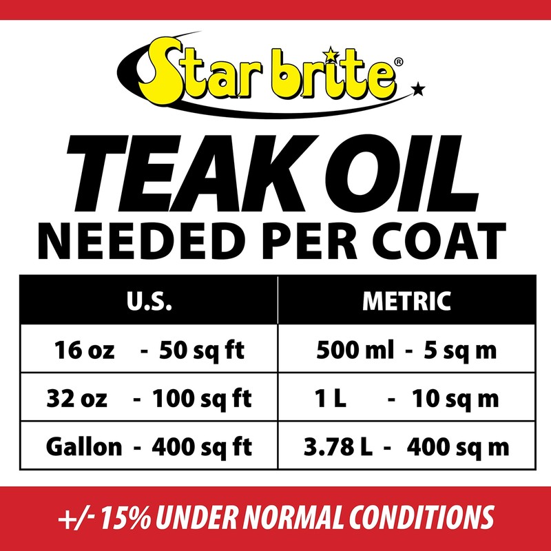 Star Brite Premium Golden Teak Oil 16 oz Ultimate Wood