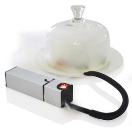 Gastronoma 16310205 Mini Food Smoker - Räucherpistole für Lebensmittel - Smokin-Gun - Räucher-Gerät - Edelstahl Design und Batteriebetrieb - Grau