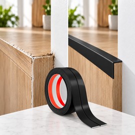 3M Self-Adhesive Wall Corner Protector Strip – Flexible Peel-and-Stick PVC Caulk Tape for Floor Transitions, Countertops, Baseboards and Cabinets