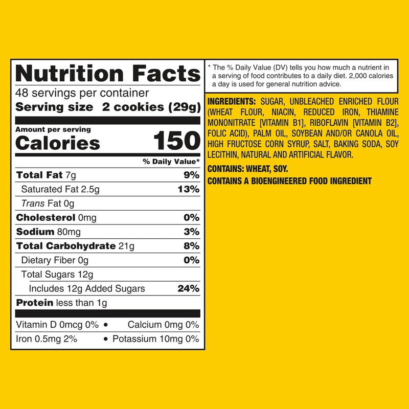 OREO Double Stuf Golden Sandwich Cookies, King Size, 12 Snack