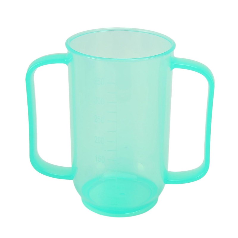 Adult Drinking Cup, Straw Cup with 2 Handles, Leakproof Plastic