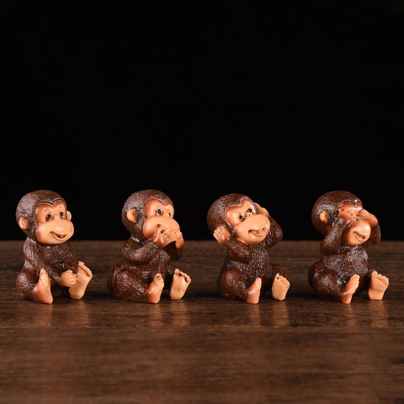 BRABUD Fengshui Resin See no Evil Hear no Evil Speak
