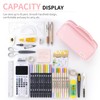 EASTHILL Large Capacity Pencil Case Pen Pouch Organizer Canvas Pencil