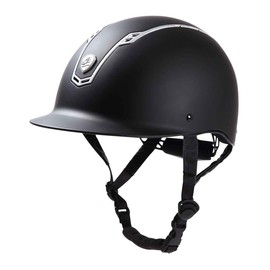 EQULIBERTA EQ-HE-1655 Dial Adjustment Helmet, Solid, Unisex, Matte Black/Matte Silver, M