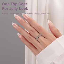 Gel French Tip Nails Medium Almond French Tip Press on Nails SXVME White French Nail Tips 300Pcs Pre-applied Tip Primer Natural Nude Pink Fake Nails Extensions Gel Nail Kit for Women Girls DIY