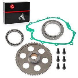 Starter Clutch Kit One Way Gear Bearing Cover Gasket For Yamaha Grizzly 660 Rhino 660 YXR660 2003 2004 2005 2006 2007 2008