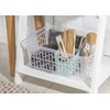 (Pack of 2) 9.7 Litre Clear Storage Baskets - 37cm