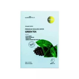 SS [에스에스_62]프리미엄 얼굴팩 마스크팩 25ml 10매-녹차 [SS_62] Premium Face Pack Mask 25ml 10 Sheets - Green Tea