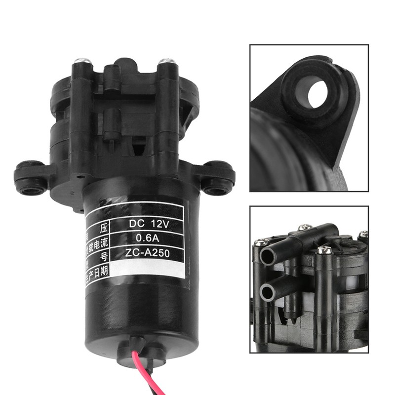 12V ZC-A250 Mini Self priming CorrosiOn Resistant DC Gear Water