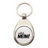 huuraa Keyring "Einfach No" Lettering Gift Pendant Shopping Trolley Token
