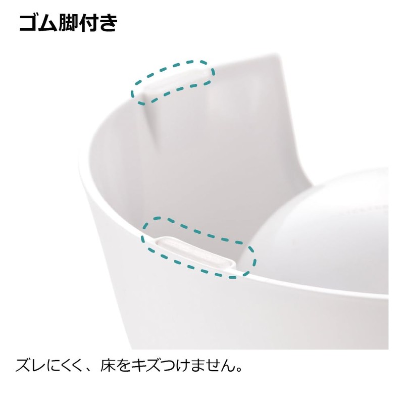 Richell Easy Drying Tableware, SS Deep, White, For Small Dogs