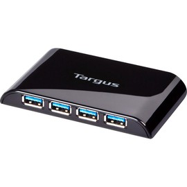 Targus 4-Port USB 3.0 SuperSpeed Hub with AC Adapter and 5-Foot Cable (ACH119US)