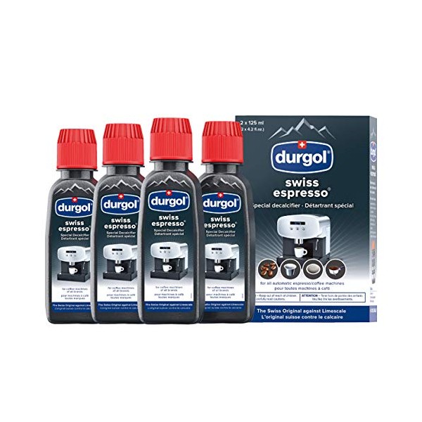 Durgol Swiss Espresso, Descaler and Decalcifier for All Brands of