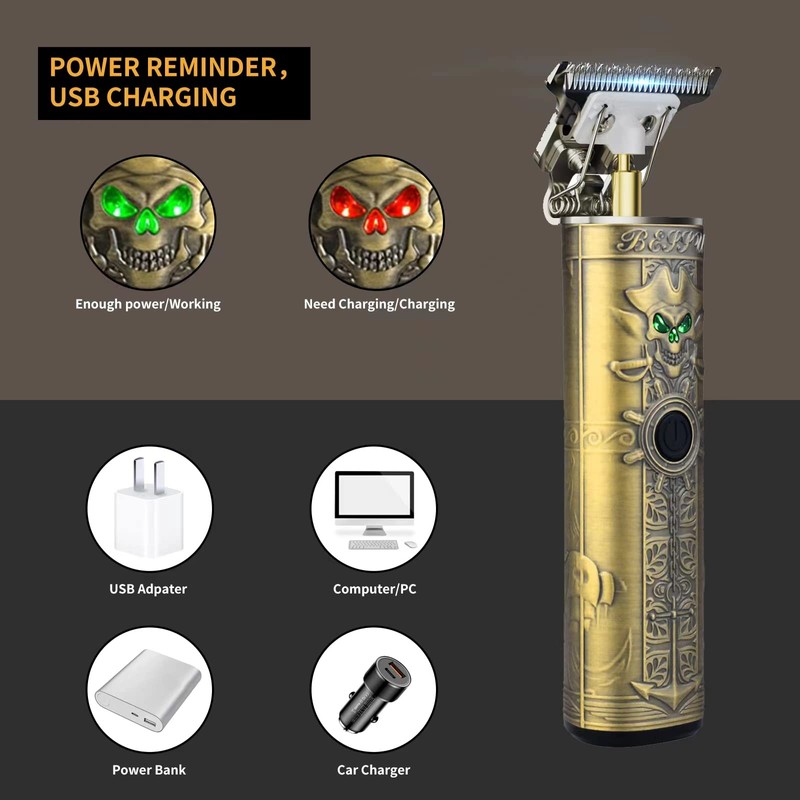 FADEKING Beard Trimmer for Men, Mes Hair Trimmer T-Blade Trimmer