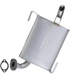 Exhaust Driver Side Rear Muffler for 2005-2009 Subaru Outback 3.0L | Stainless Steel | Northeastern Exhaust | Free Gasket Included | Automotive Replacement Part | Direct-Fit