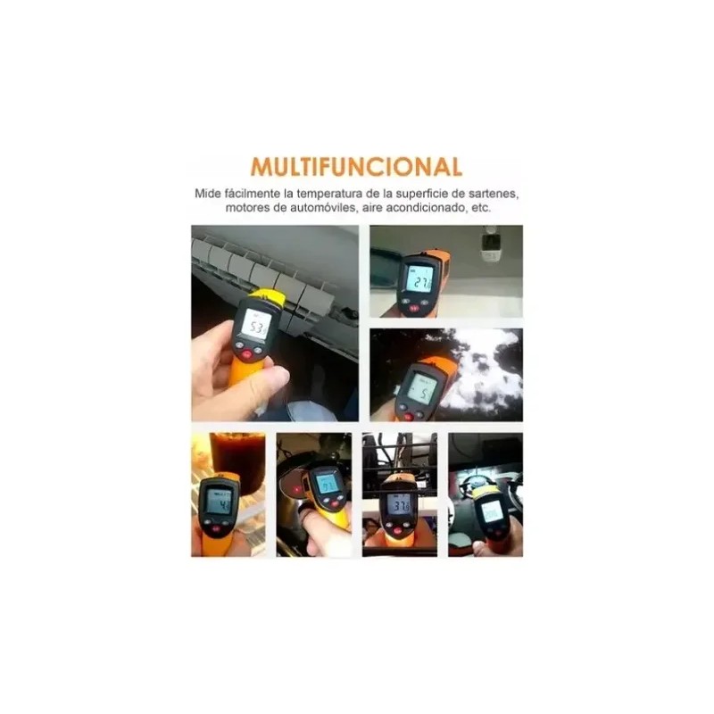 Termómetro Digital Uso Industrial Infrarojo Pistola Laser