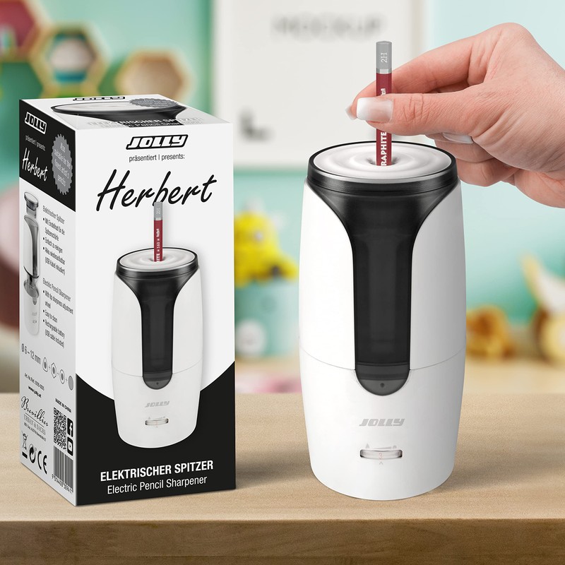 JOLLY Herbert Electric Sharpener Large Electric Sharpener for All Pencils,
