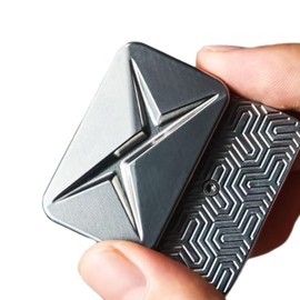 JUDIXY Lightning Infinite Fidget Slider Metal Magnetic Haptic Fidget Toys for Adults Anxiety/ADHD/Stress Relief