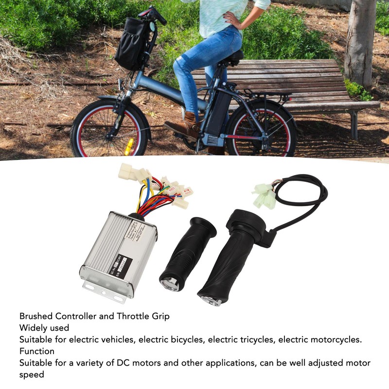 48V 1000W Brushed Controller and Throttle Grip For Electrical Scooter