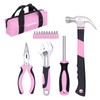 FASTPRO 15-Piece Pink Tool Kit, Household Tools set for women,