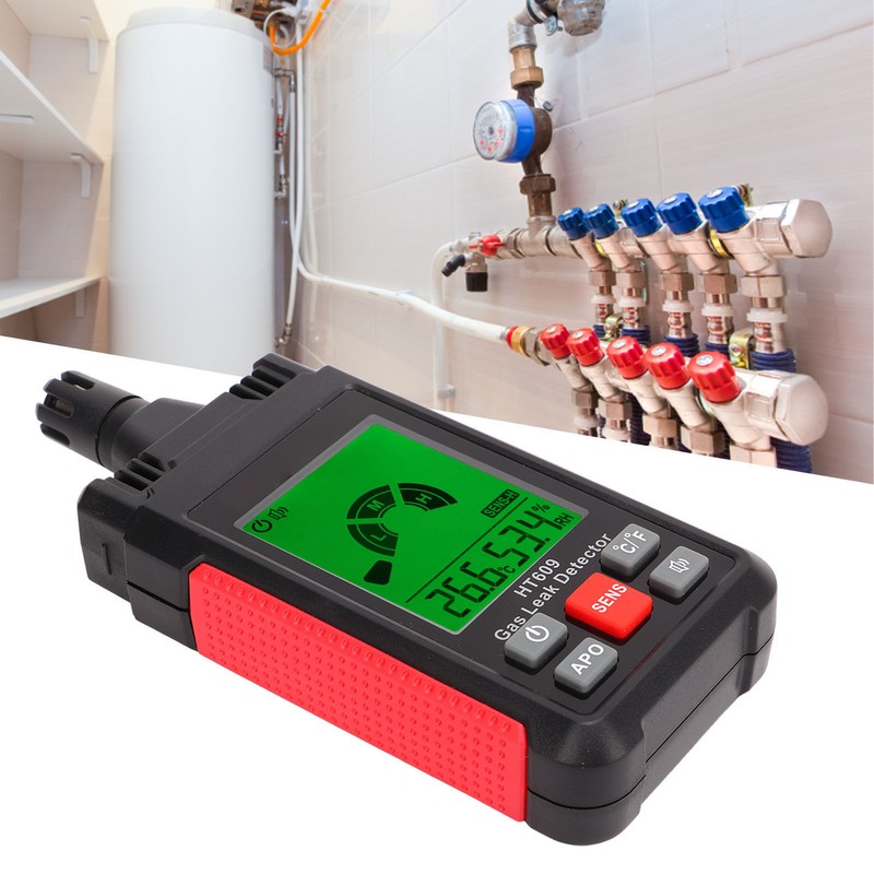 Gas Detector Propane Leak Tester Alarm Temperature Humidity Sensor Tool