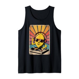 Retro Lemon DJ Lemons Sound Tech Tank Top