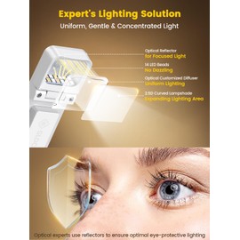 Glocusent - Luz de libro estilo marcapáginas, luz de lectura con ayuda para dormir y temporizador, 5 brillo y 3 colores para leer en la cama, lámpara recargable USB para regalos para amantes de los