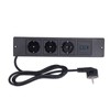 Recessed Power Strip 3xOutlets 2xUSB A 1xUSB C PD20W Ports