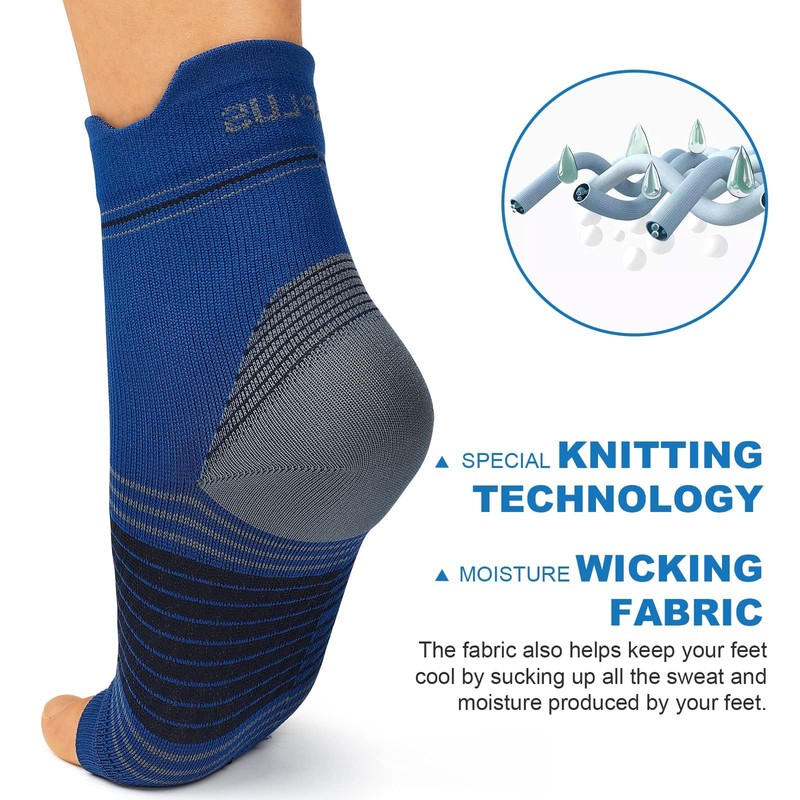 6 Pairs Compression Socks with Arch Support for Plantar Fasciitis