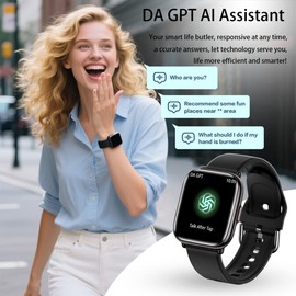 2025 Lightweight Smart Watch for Women, 1.75" AMOLED AI Smartwatch with Da GPT, Fitness Tracker with Heart Rate SpO2 Blood Pressure Sleep Monitor, 120+ Sports Modes, IP68 Waterproof for Android iOS
