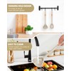 Silicone Pasta Fork and Ladle Spoon Set, Large Non Stick