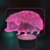 YTDZLTD Creative 3D Hedgehog Night Light 16 Colors Changing USB