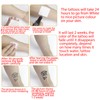 Nirbffo Temporary Tattoo Line Geometry Robot Mechanic Arm Tattoo Circuit