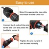 FOGAWA Pack of 2 Cable Connectors Waterproof IP68, T-Shape Junction