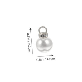 STOBOK 100pcs Imitation Charms for Jewelry Making Decorative Pendants for Bracelets and Necklaces Lightweight Abs Beads for Craft Projects
