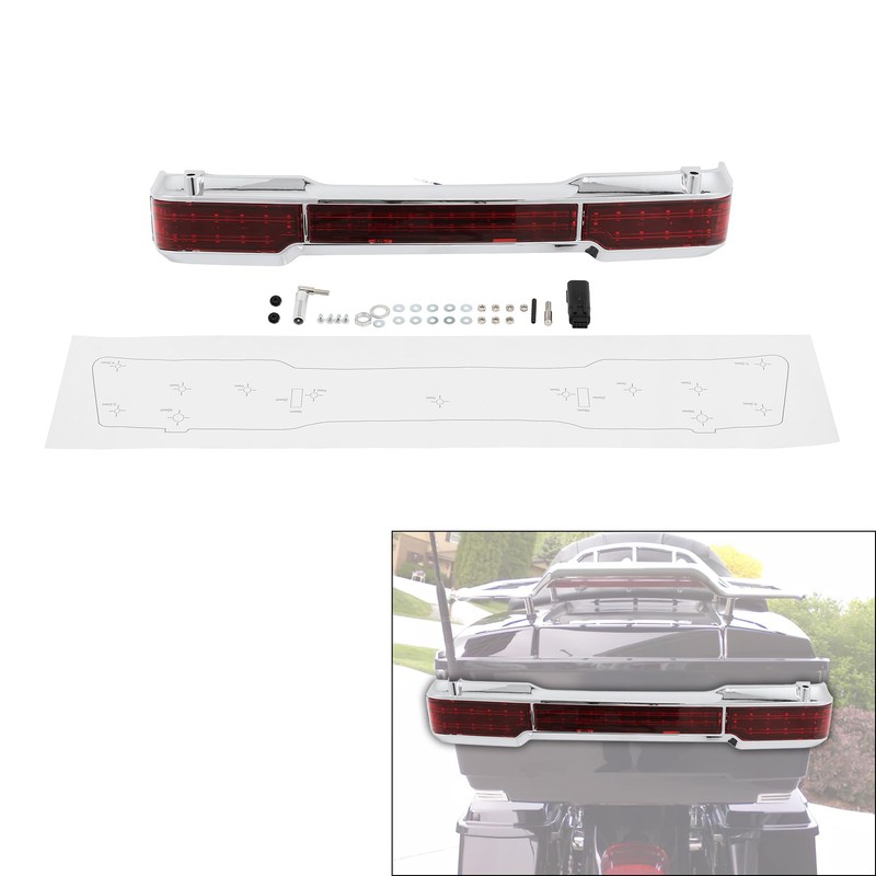 TCMT LED Tail Light Trunk Wrap Around Fits For Harley
