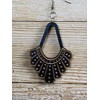 RBG Ruth Bader Ginsburg Dissent Collar Earrings from Black Stained