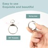 12pcs Round Spring Snap Hooks Swivel Ring Carabiner Clips Eyelet