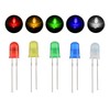 BOJACK 5 Colors 500 pcs 5mm LED Diode Lights Assored