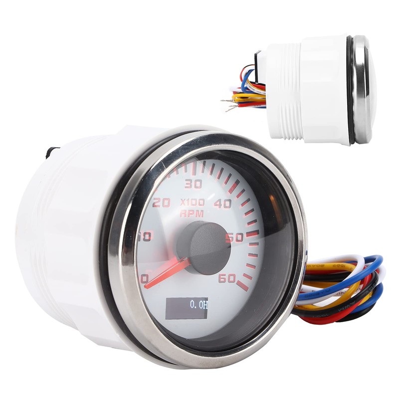 Fydun Car Tachometer 52 mm 6K Pointer Speedometer IP67 Waterproof
