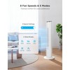 GoveeLife White Tower Fan for Bedroom, 36" Smart Floor Fan