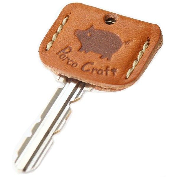 Polcolosso Craft Key Cover, Original Tochigi Leather, Made in Japan, Genuine Leather, Camel