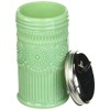 Tablecraft Sugar Shaker with Stainless Steel Top, 3.0625" x 5.75",